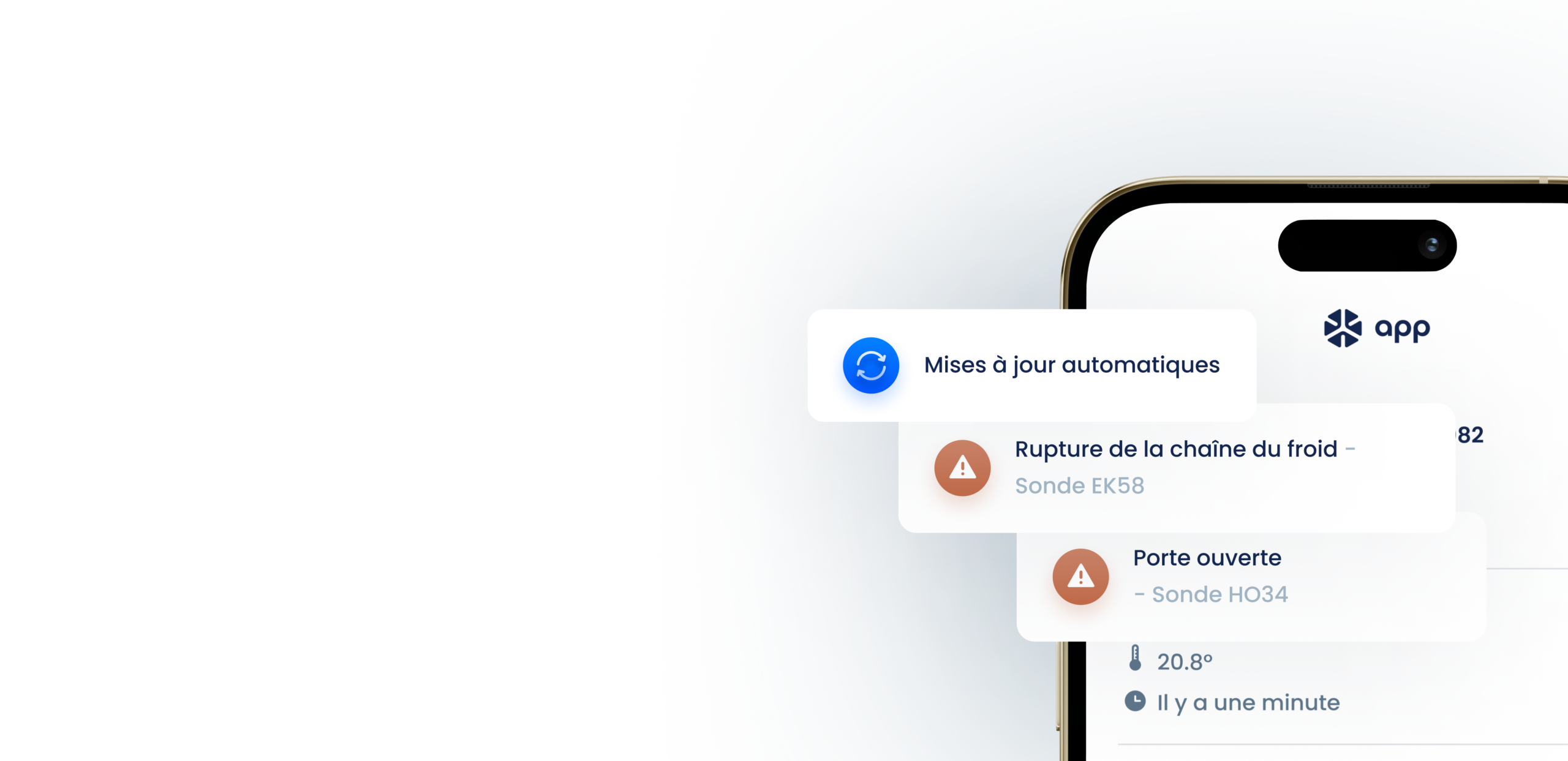 Alertes depassement temperature notifications application koovea