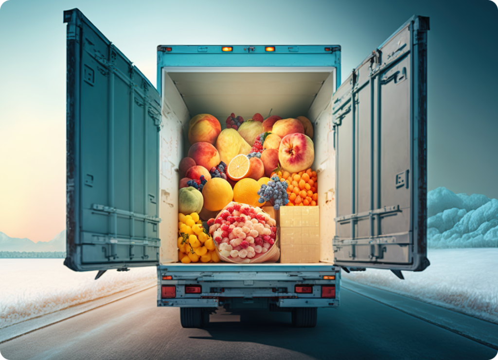 Transport de produits frais par camion